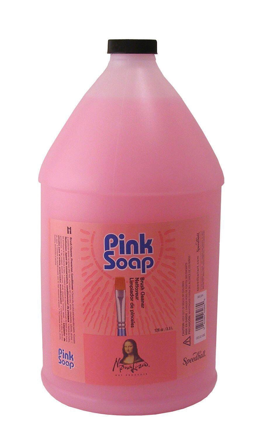 Speedball Mona Lisa Pink Soap Brush Cleaner, 1 Gallon